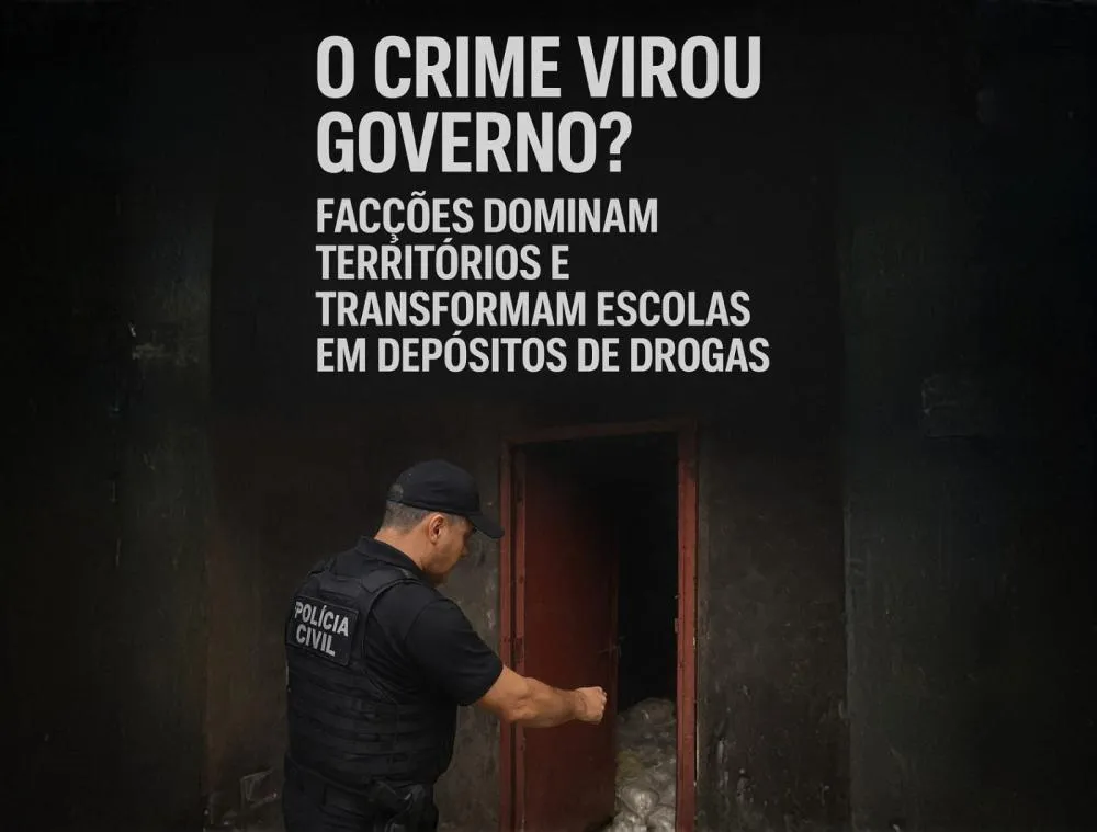 O crime virou governo? Facções dominam territórios e transformam escolas em depósitos de drogas