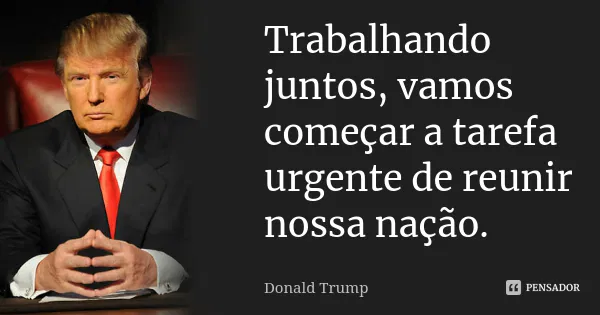 Presidente Trump mudou de lado?