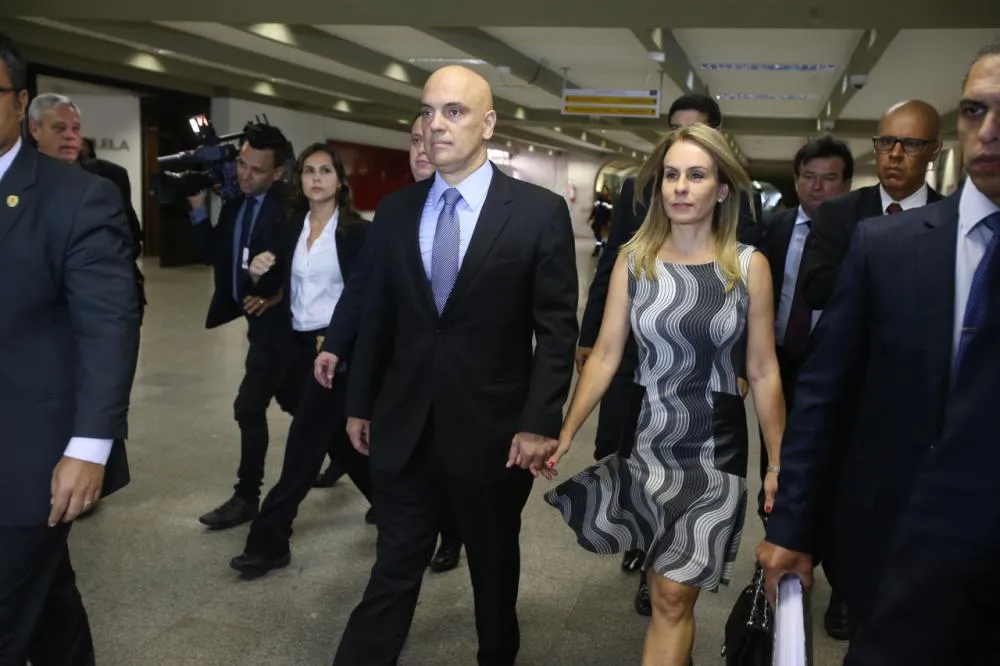 Alexandre de Moraes e sua esposa, Viviane Barci de Moraes - Foto: Reprodução