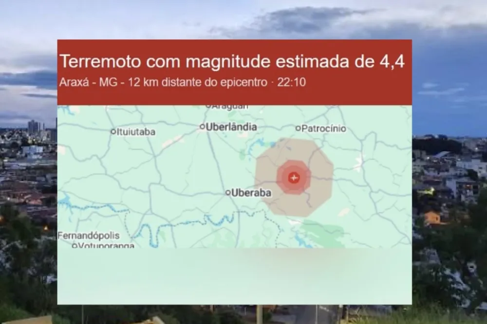 Terremoto de 4,4 atinge cidade de Minas e assusta moradores durante a noite