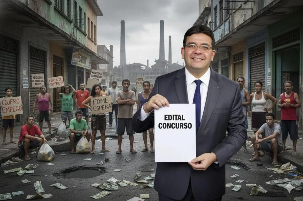 Rafael Fonteles comemora o atraso: “mais concursos” como grande feito