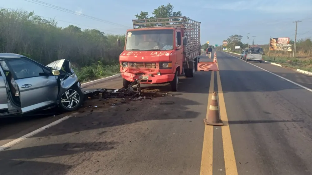 Tragédia na BR-343: bebê morre após colisão frontal em Piripiri
