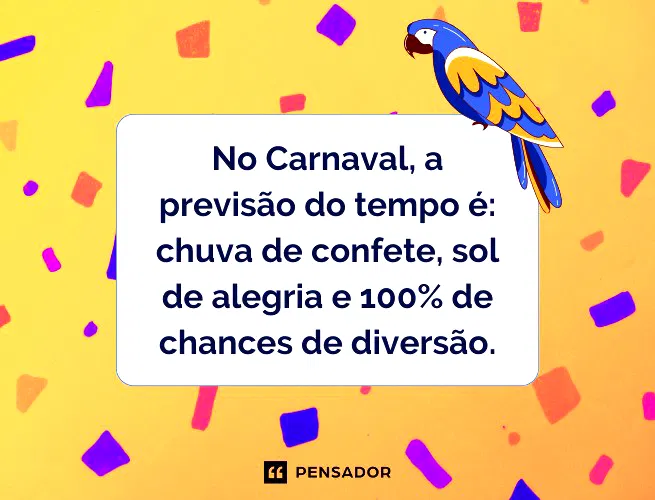 Esperando o carnaval?