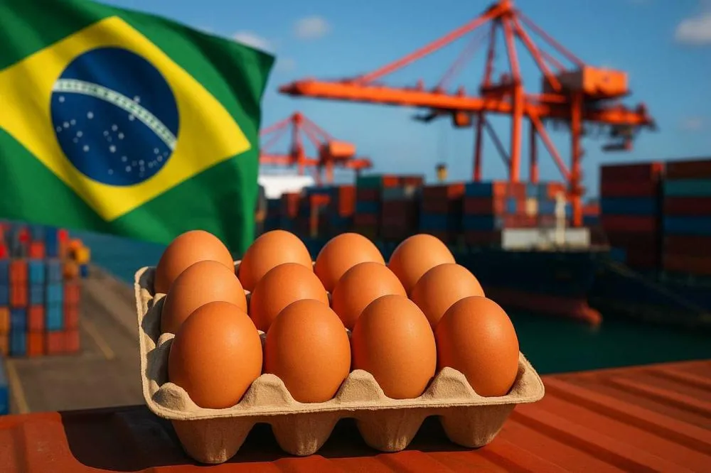 Exportações de ovos do Brasil batem recorde e disparam em 2025