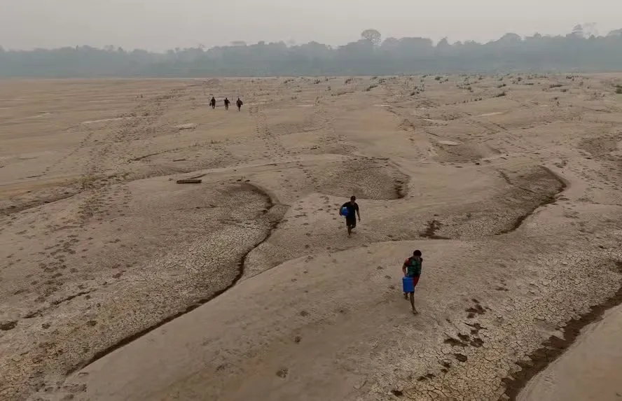Rio Madeira transforma-se em areia: A crise sem precedentes da seca amazônica; maior pico de queimadas em 14 anos