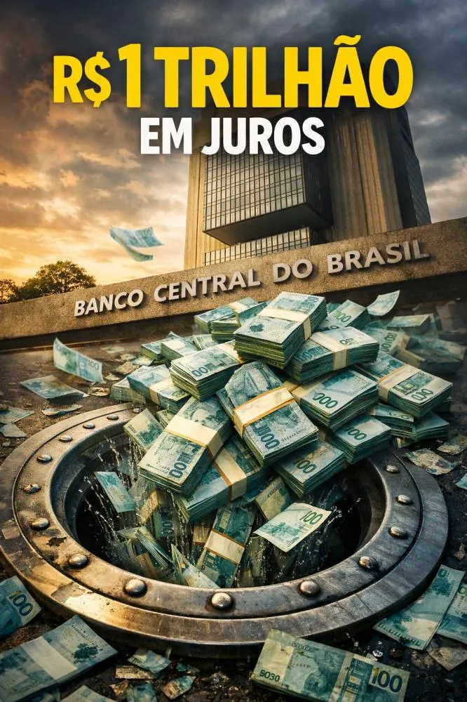 Brasil estoura a conta e paga R$ 1 trilhão só em juros