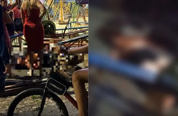 Acidente em parque deixa mulher ferida após queda de roda-gigante