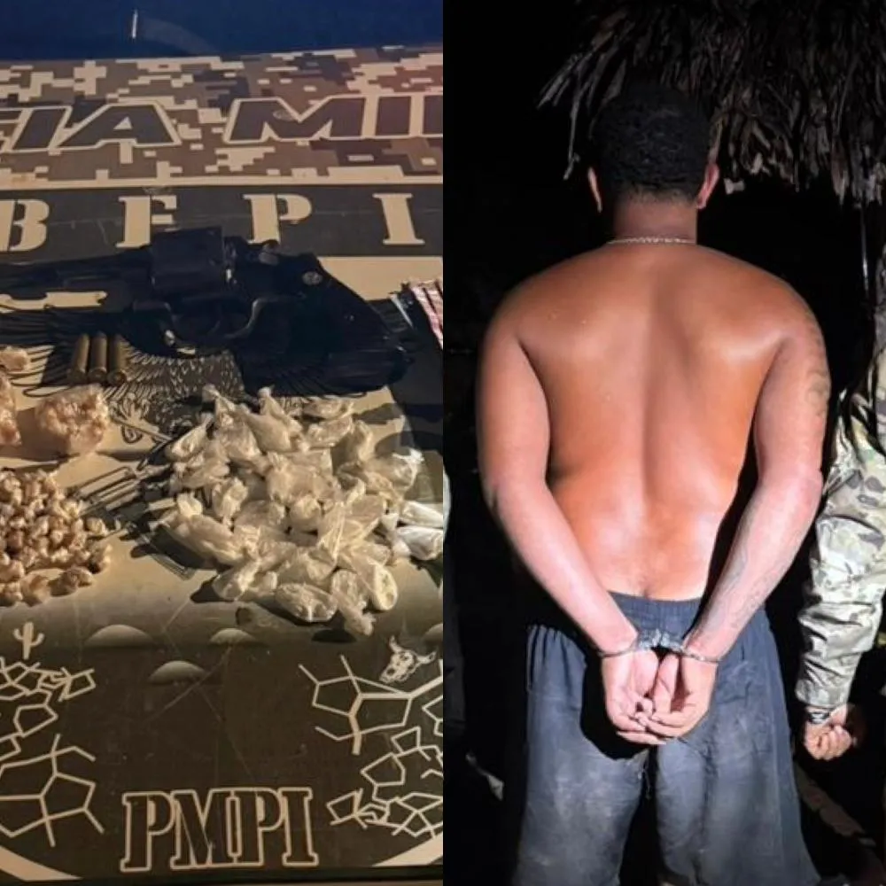 Polícia Militar captura homem com drogas e arma em Água Branca
