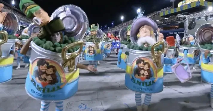 Quando a avenida vira altar de provocação, o desfile que incendiou a fé cristã