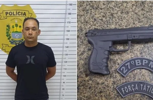 Homem é preso em Parnaíba por ameaça a ex-mulher e aponta arma para cabeça da própria filha