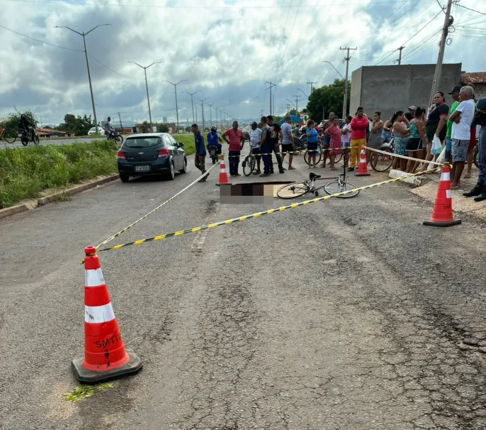 Ciclista morre após atropelamento por caminhão na BR-226 e motorista foge em Timon