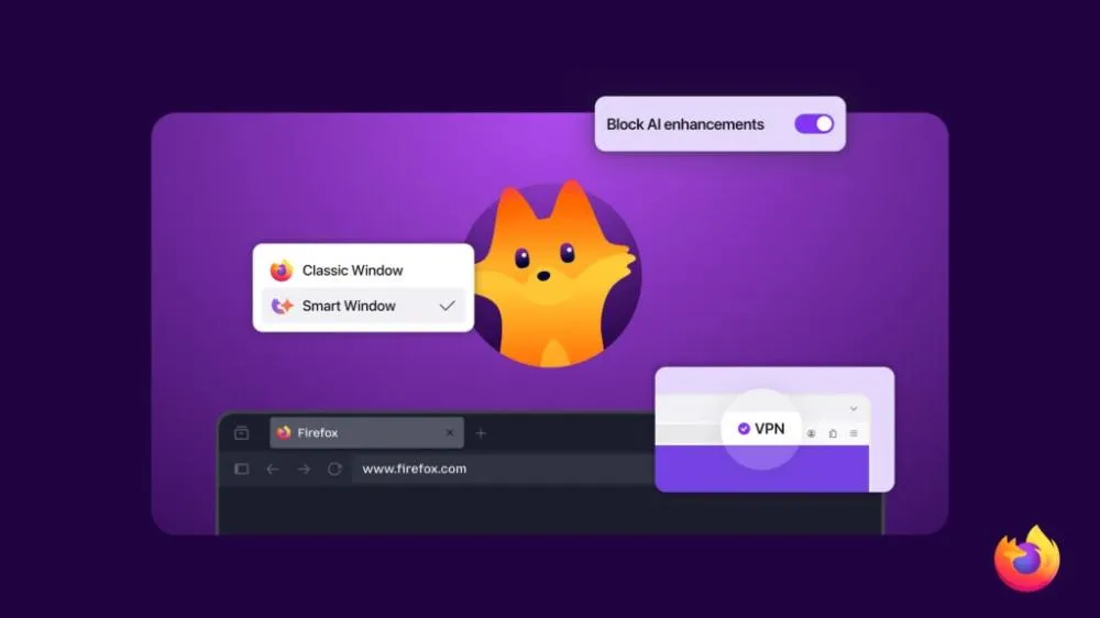 Firefox prepara grande atualização com VPN grátis, tela dividida e novo mascote