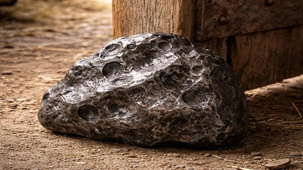 Pedra usada como batente de porta por 30 anos revela ser meteorito raro avaliado em mais de 100 mil dólares