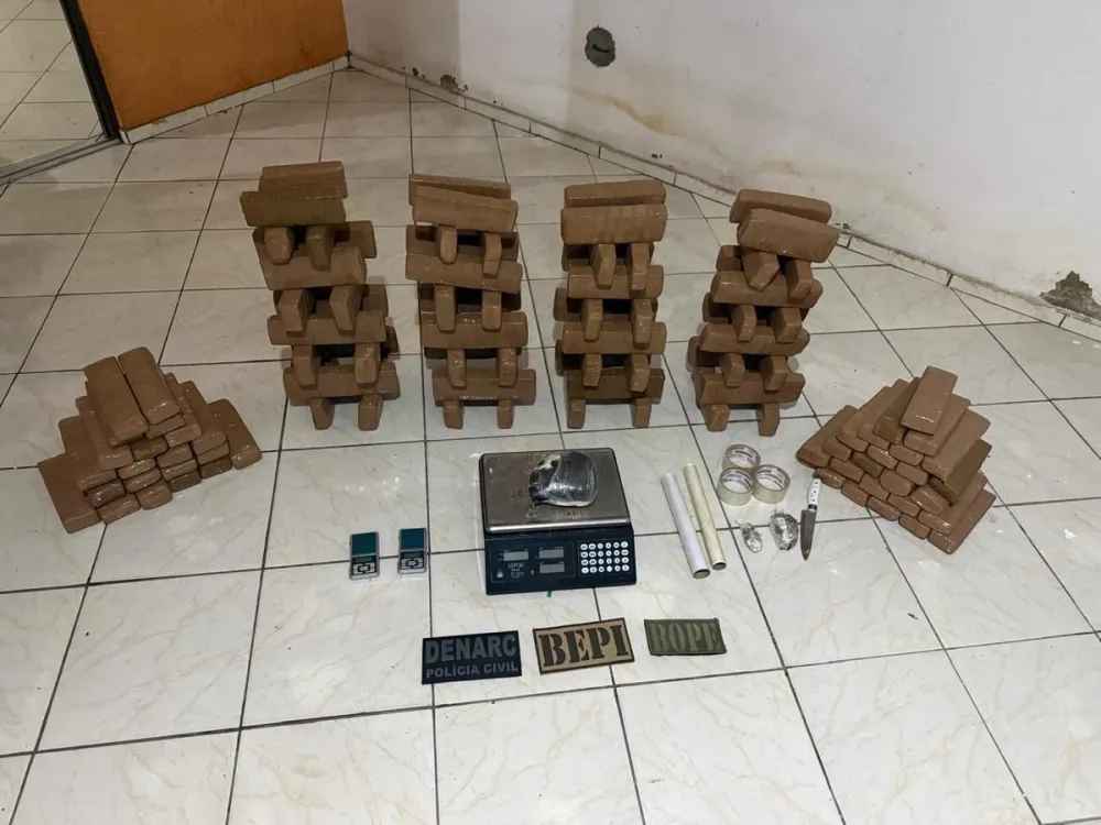 Homem é preso com mais de 100 kg de maconha na zona Sudeste de Teresina