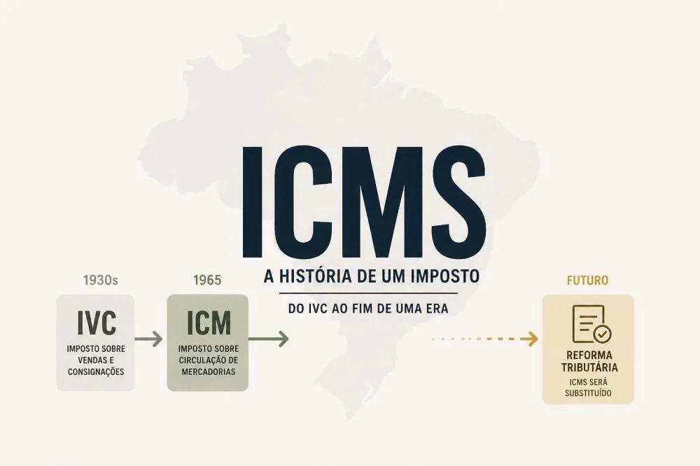 História do ICMS: o imposto que atravessou regimes, pesou no bolso e agora caminha para o fim