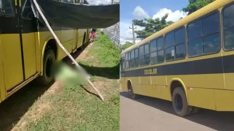 Mulher morre atropelada por ônibus escolar em União