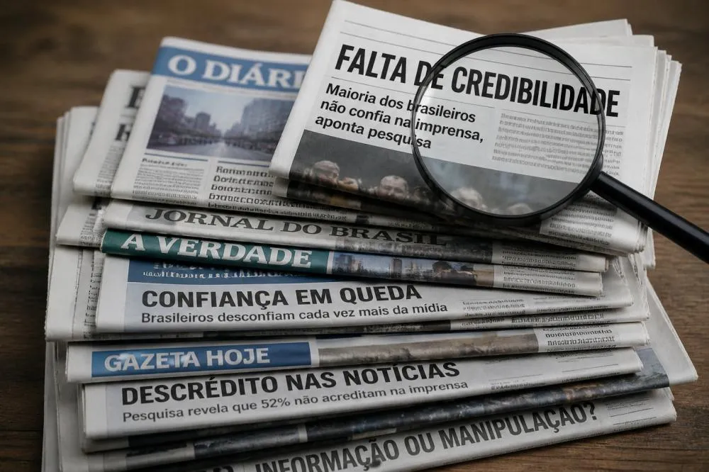 Credibilidade em queda: maioria dos brasileiros já não confia na imprensa