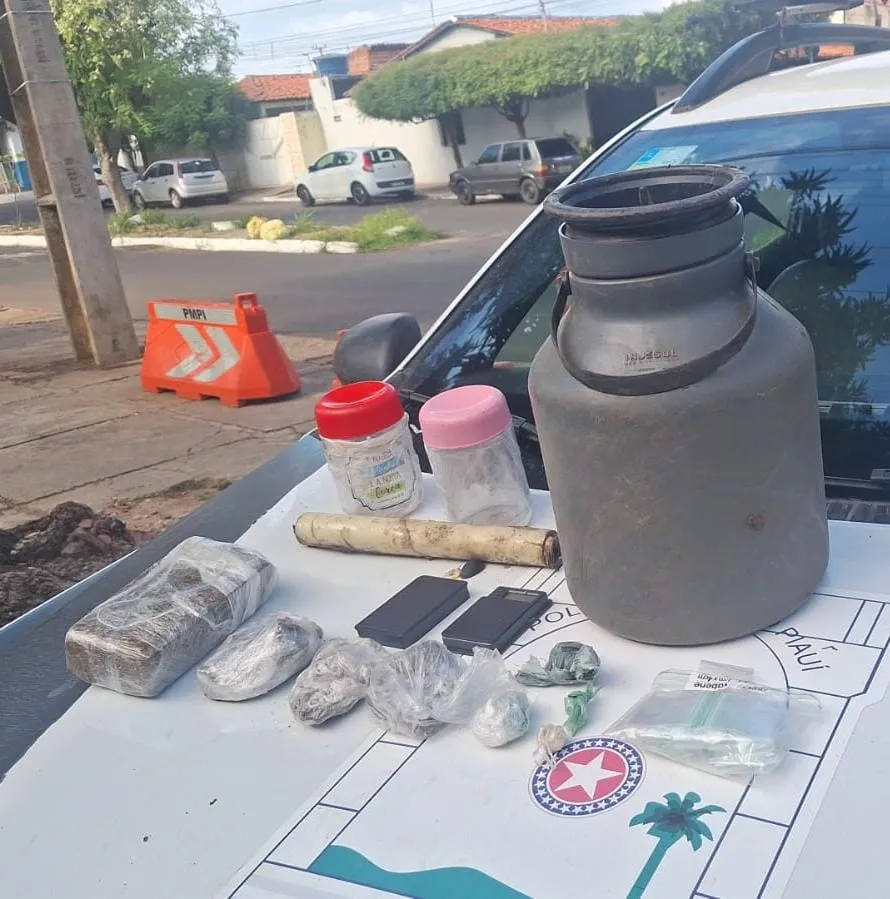 Polícia apreende drogas e materiais utilizados no tráfico na zona Sul de Teresina