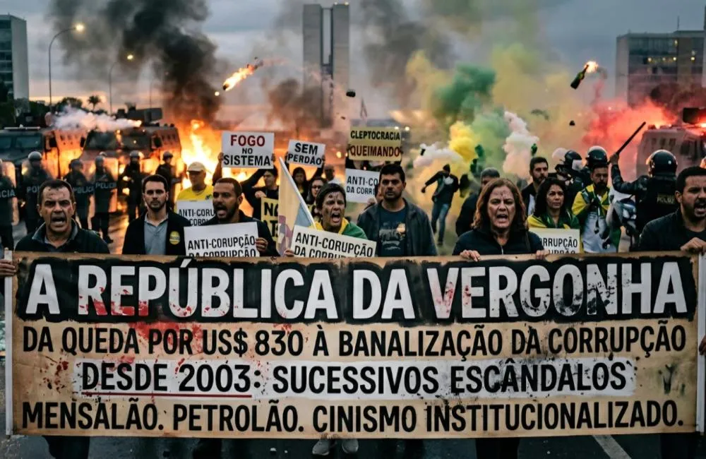 A República da Vergonha: do ministro demitido por US$ 830 ao cinismo institucionalizado