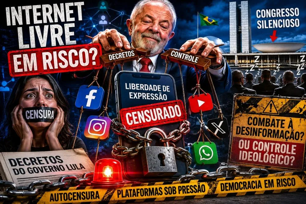 Lula avança sobre as redes sociais e Congresso silencia diante do cerco à internet livre
